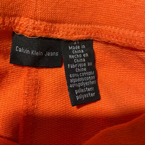 CALVIN KLEIN: Girls Sweatpants w/ gold embroidery - Picture 4 of 4